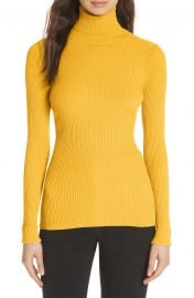 Milly Ribbed Turtleneck Sweater at Nordstrom